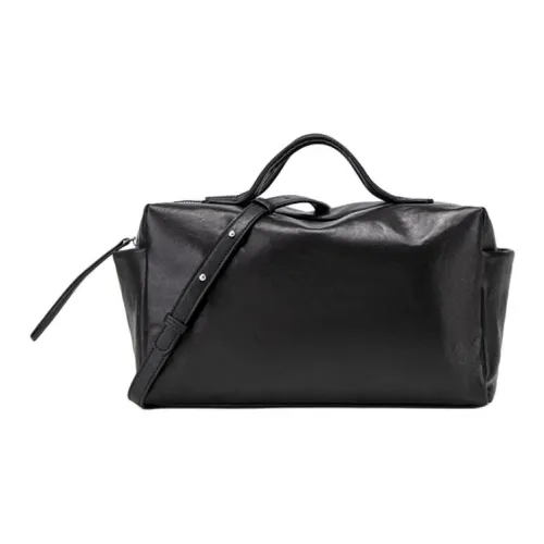 SHIZIYOUA Сумка из коровьей кожи стандартная унисекс черный кофейный