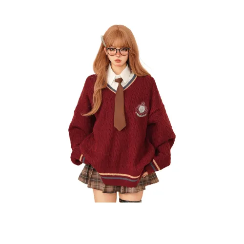 UNA RETA Красный Унисекс Трикотаж