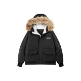 Чёрный (в комплекте с меховым воротником)