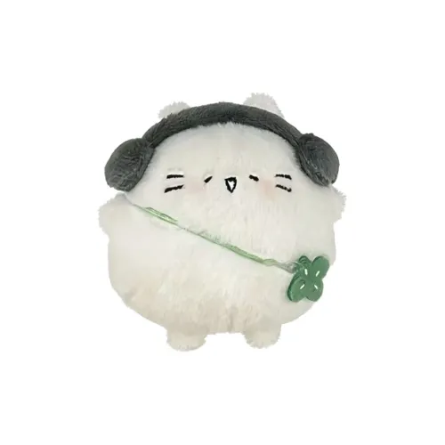 MORTEN SOLUM Милая мультяшная четырехлистная клевер Котенок Яйцо Плюшевый Брелок 8 см Высокий