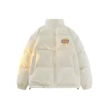 Белый хлопковый пуховик