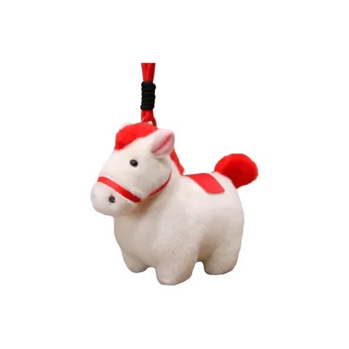 FKOFR Шнурок Лошадь Год Зодиака Талисман Плюшевый Брелок 15 см Длина Тела
