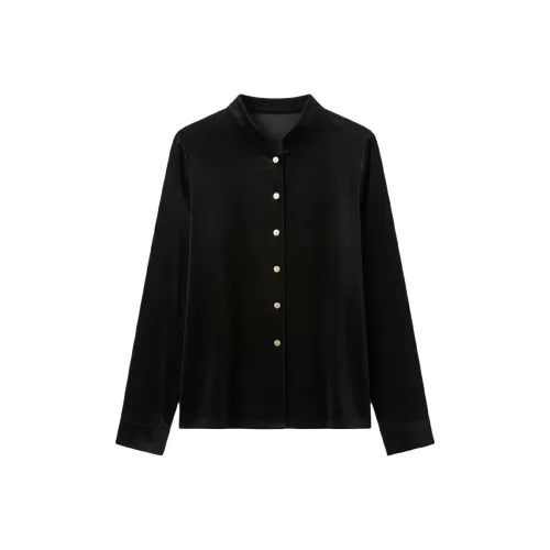 Wbwq Черные Женские Рубашки