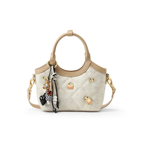 MashaLanti PVC Синтетическая кожа Сумка Стандартная Женская Абрикос Деним Синий