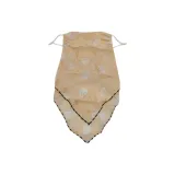 Наушный шелковый шарф, подсолнух, бежевый, маска для лица: 1 упаковка