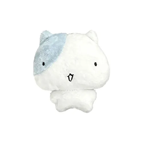 MORTEN SOLUM Синий Белый Многоцветный Сияющий Кошка Брелок Плюшевый Подвеска 10 см Длина Тела