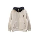 Свитшот серого цвета с флисовой подкладкой