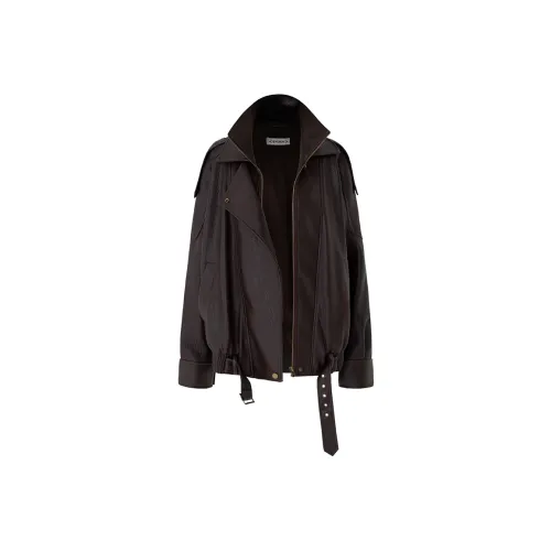 SOON FLOWER Кожа Куртка Женская