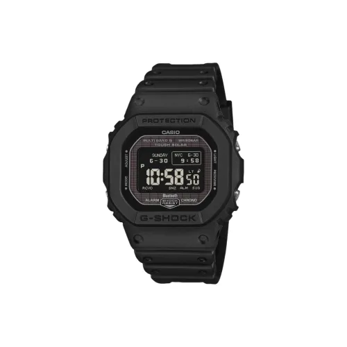 CASIO 5600 Collection Солнечный Кварцевый Механизм Смольный Ремешок Часы Мужские Черный Циферблат