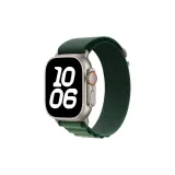 Темно-зеленый, серебристый, застежка [только ремешок]