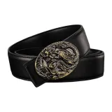 Черный без рисунка, плетение + бронзовый карп