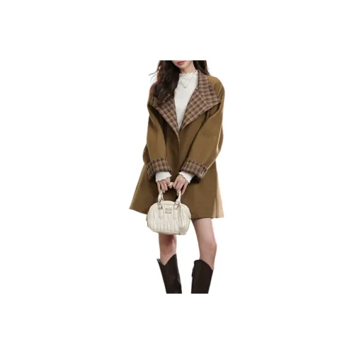 Amyway Темно-коричневое пальто женское пальто