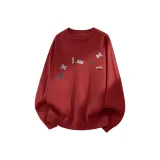 [Все-over Флис] Бордовый (Tn Блестящий Розовый Наклейка)