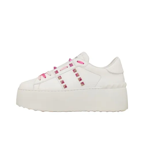 Valentino ROCKSTUD UNTITLED Низкие кроссовки для скейтбординга Женские Белые