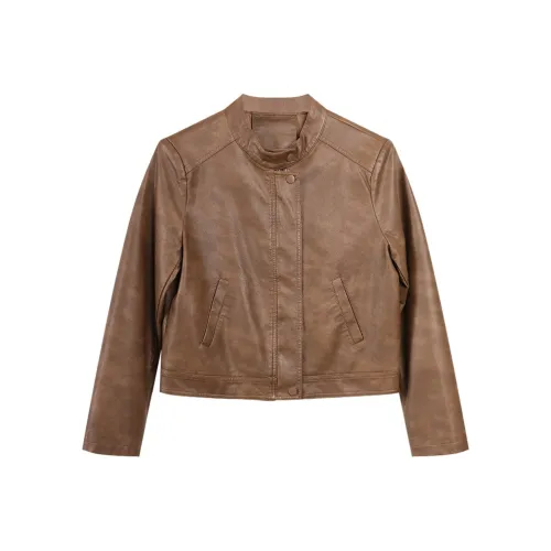 DianThia Кожа Куртка Женская