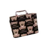 Большая мультяшная медведица, кукла, черного цвета