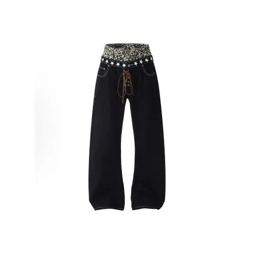 GL Черные Унисекс Джинсы