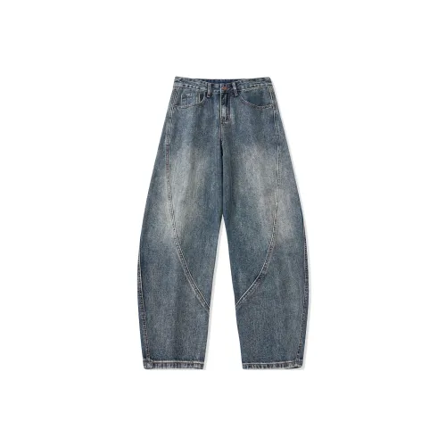 TGZT Blue Unisex Jeans TGZT Синий Унисекс Джинсы