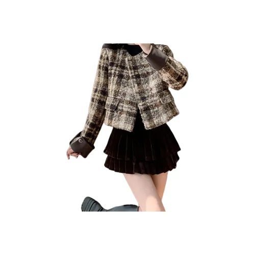 ZEKIKO STUDIO Chanel Inspired Пальто Женское Пальто