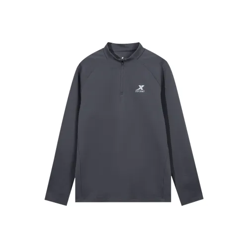 XTEP Pearl Gray Men's Knitted Clothing