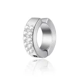 [Single] Серьги-клипсы из стерлингового серебра с цирконием