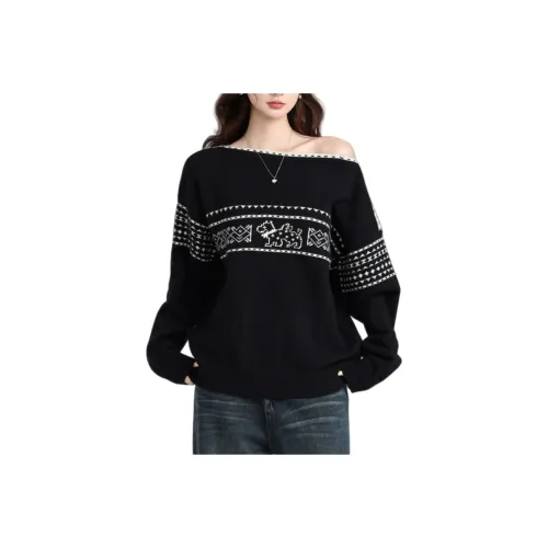 Dear Zhazha Черный Женский Трикотаж