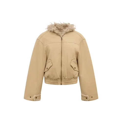 Ariseism Хаки Женское Короткое Пальто