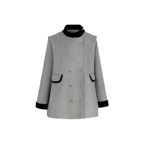 Amyway Серый Шерстяной Пальто Женское Пальто