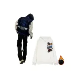 Темно-синий, синий, вышивка, облегающий крой, VIBE+, белый, с флисовой подкладкой, термический