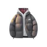 Темно-серая красная клетчатая шляпа