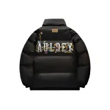 Черный - Одиночный пуховик [Воротник-стойка]