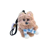 [Синий Белый Шарф] Коричневый Скрафф Вест-хайленд + Черный Шнурок