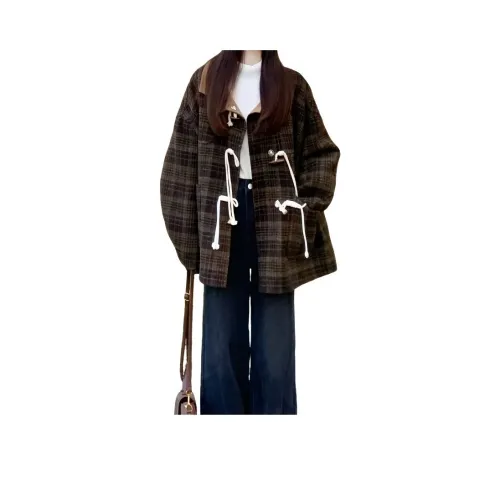 Amyway Клетчатый Пальто Женское Пальто