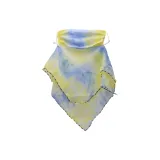 Наушник Шелковый Шарф Акварельный (Желтый) Маски для лица: 1 упаковка