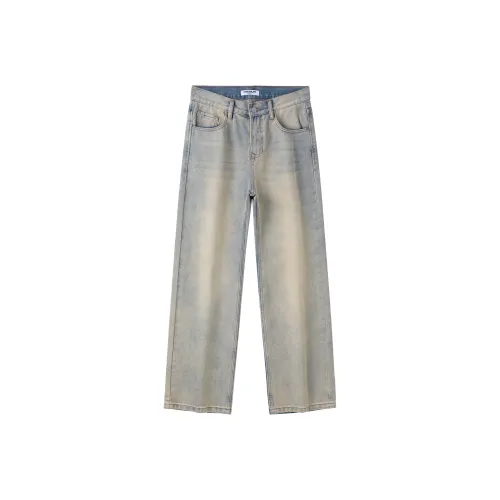 CHOCOOLATE XPB0490 Грязно-желтый Унисекс Джинсы