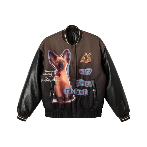 VERAF CA Черный кофе Градиентный Унисекс Пуховики