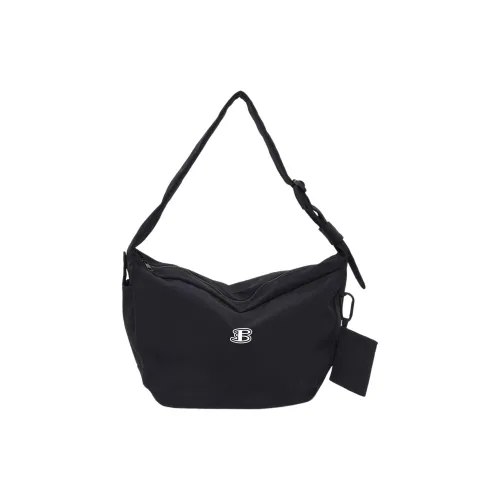 BEN SHERMAN Холст Плечевая сумка Стандартная Унисекс Черный Зеленый Хаки