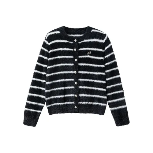 REMOULD Черно-белые полосы Женская трикотажная одежда