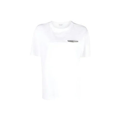 BRUNELLO CUCINELLI Белый Женские T-рубашки