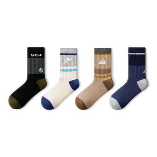 PRIMEET Носки Crew Мужские упаковка из 4 пар