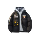 Чёрный с синим в клетку шляпа