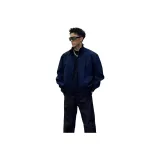 Темно-синий, утепленный