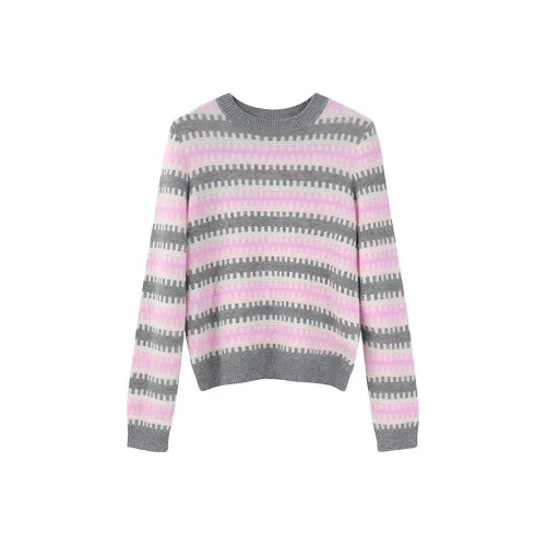 NINE WEST Розовый Серый Женские Кашемировые Свитера