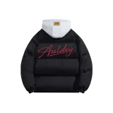 Чёрный Красный [Серый капюшон стиль для многослойной эстетики]