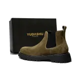 Слипоны коричневого и зеленого цвета