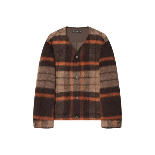 J.D.V Многоцветные Клетчатые Унисекс Куртки