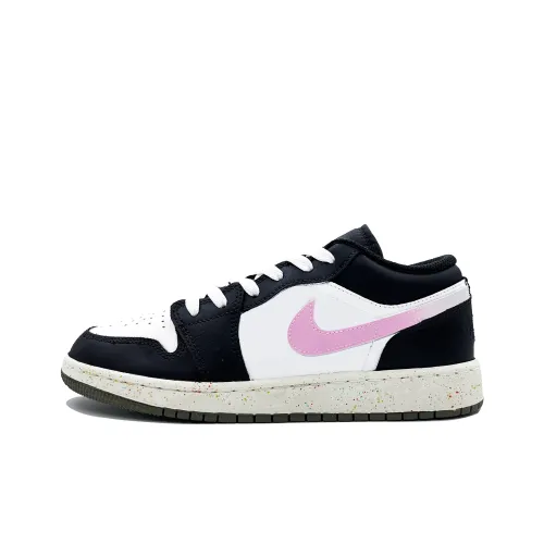 Jordan Air Jordan 1 Панда Розовый Противоскользящий Амортизация Устойчивый к истиранию Увеличение высоты Низкий Топ