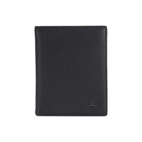 DOUBAOLU Кошелек из коровьей кожи стандартный мужской черный