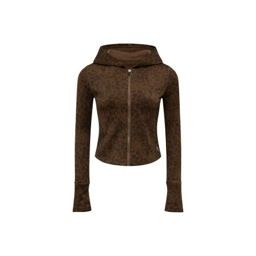 Ariseism Топ с леопардовым принтом Женские Короткое пальто