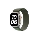 Зеленый-Серебряный, застежка [Только ремешок]